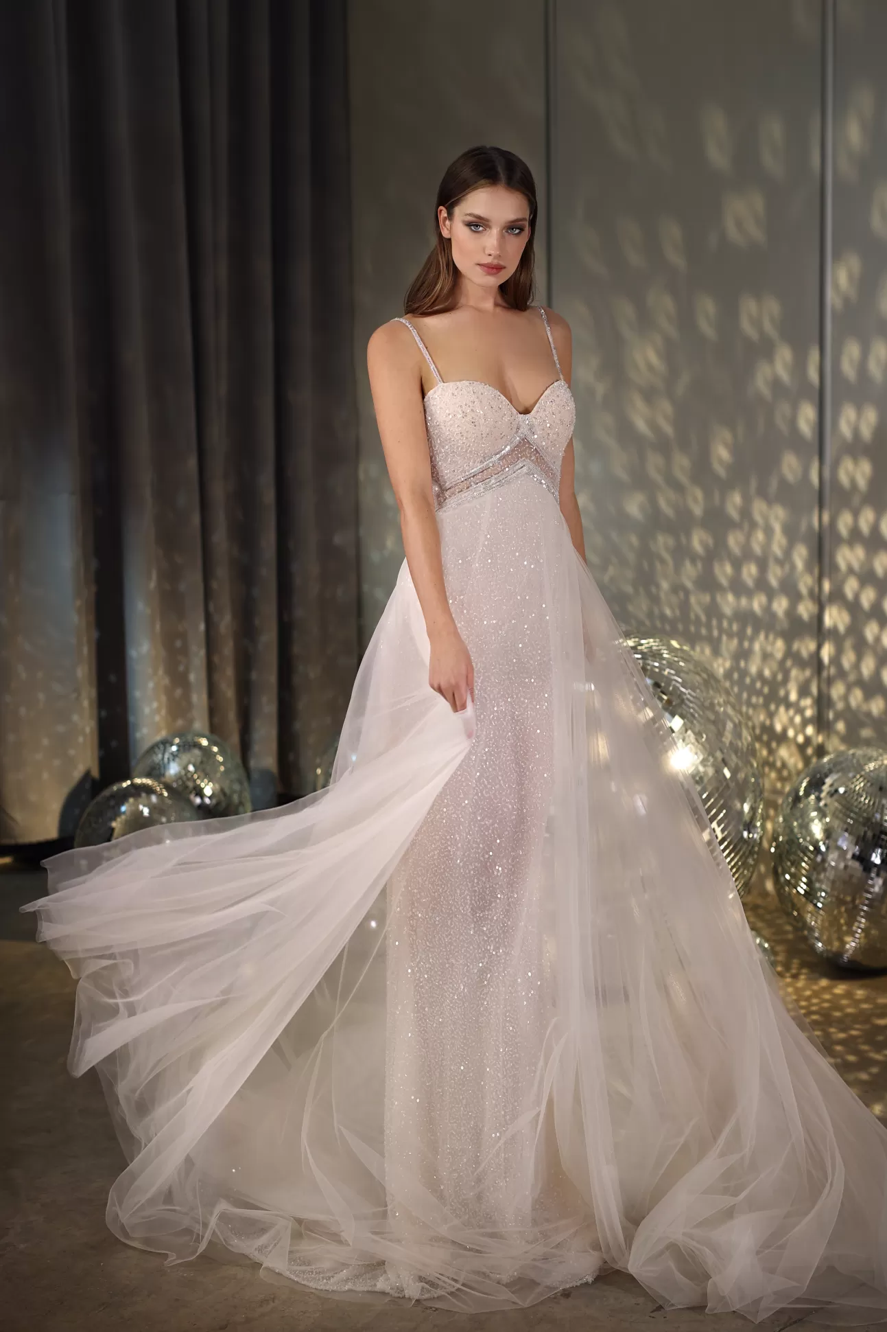 GALIA LAHAV Glitter Overskirt Best Sale